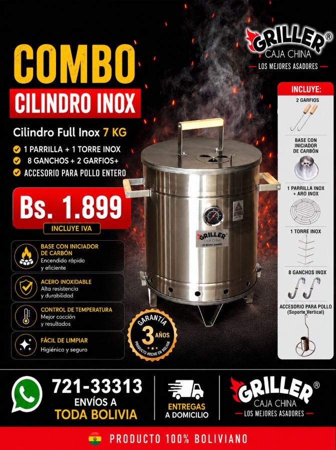 Ahumador Inox 07kg Full