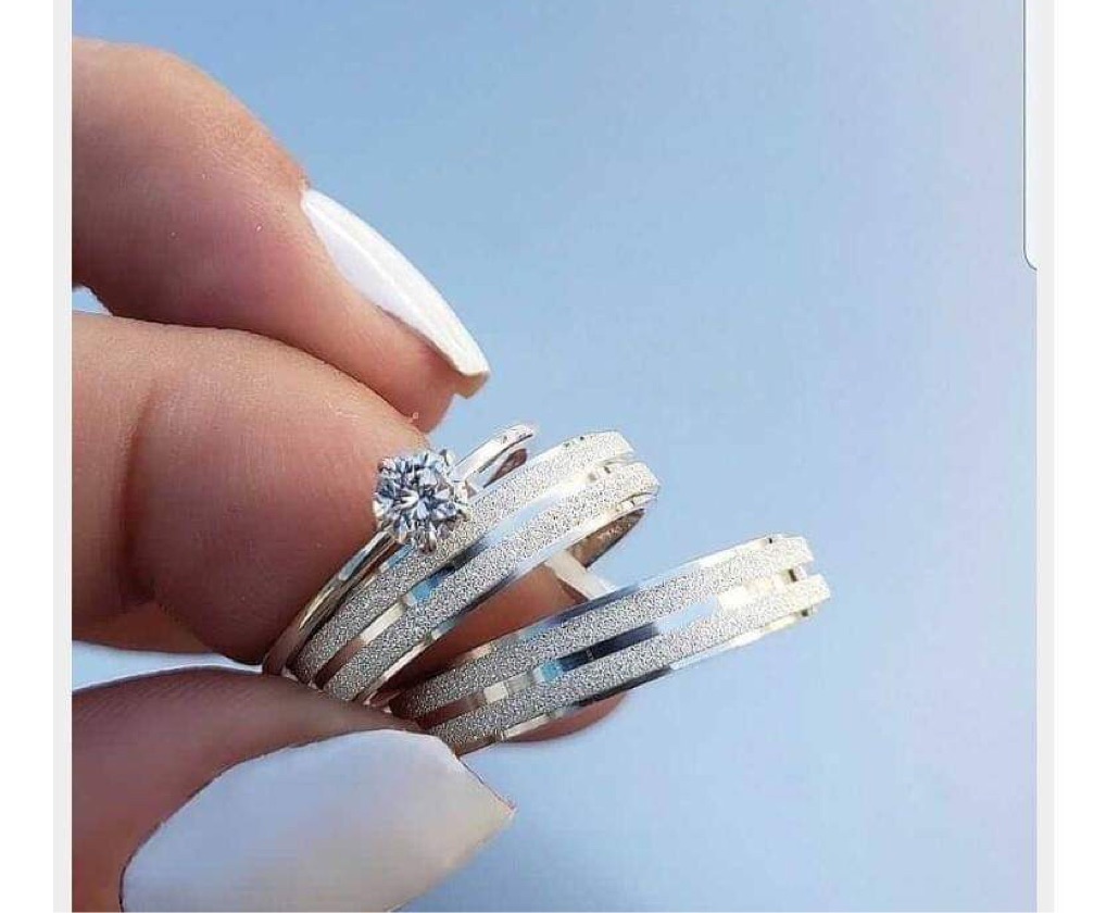4mm Aliança em Prata Íris