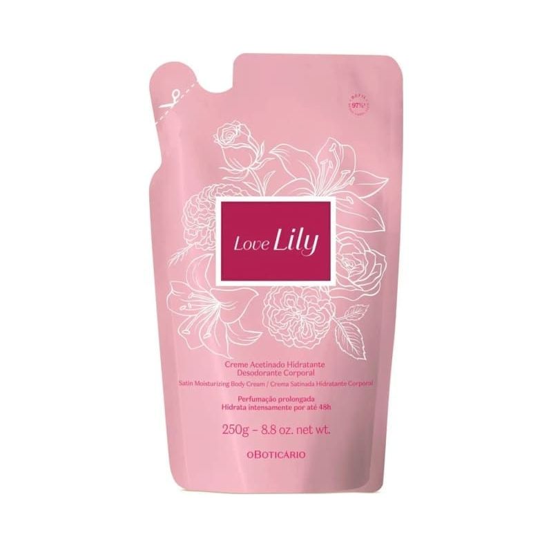 Boticario Refil Creme Love Lily 250g PIX R66,24