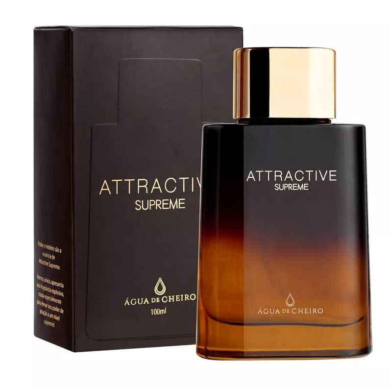 Agua de Cheiro Attractive Supreme Masculino 100ml PIX R$147,25
