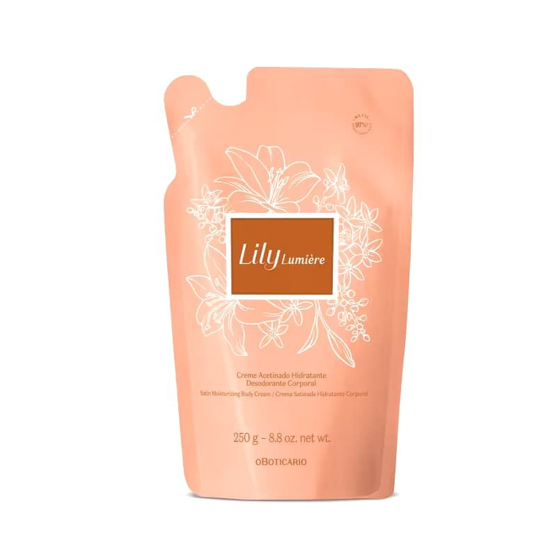 Boticario Refil Creme Lily Lumière 250g PIX R$69,92