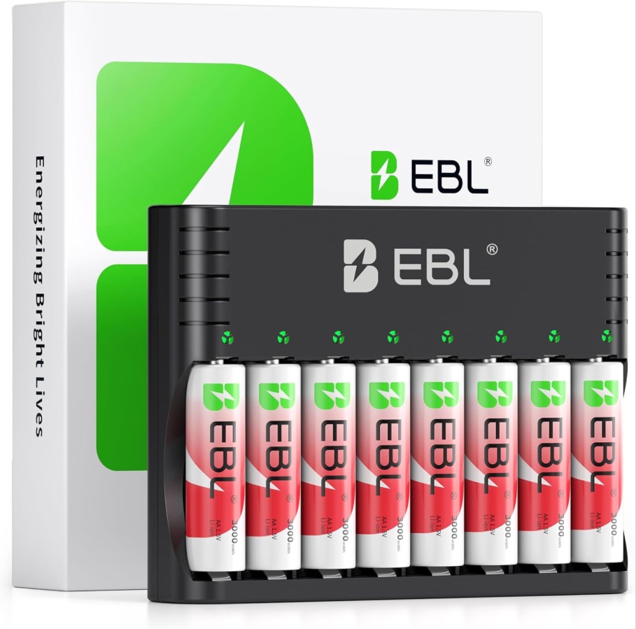 Bateria EBL (8 BATERIAS) 3000 Mwh, 1.5 v