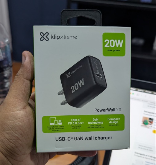 Cargador Klip Xtreme 20 Watts / Tipo C