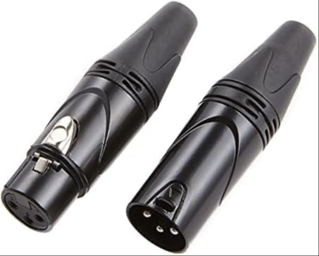 Pack de 2 Conectores XLR (HEMBRA Y MACHO) marca MFL