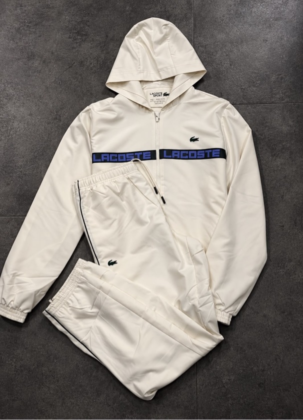 Agasalho Lacoste Sport Cor Creme