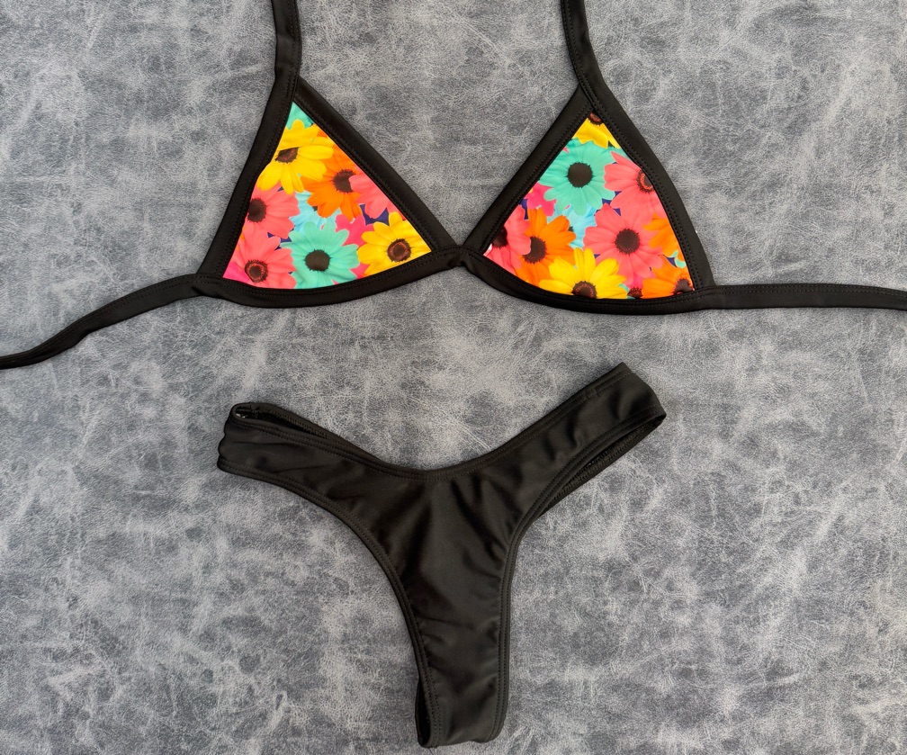 BIKINI OLIVIA | Triángulo estampado + colaless clásica | ARB8300
