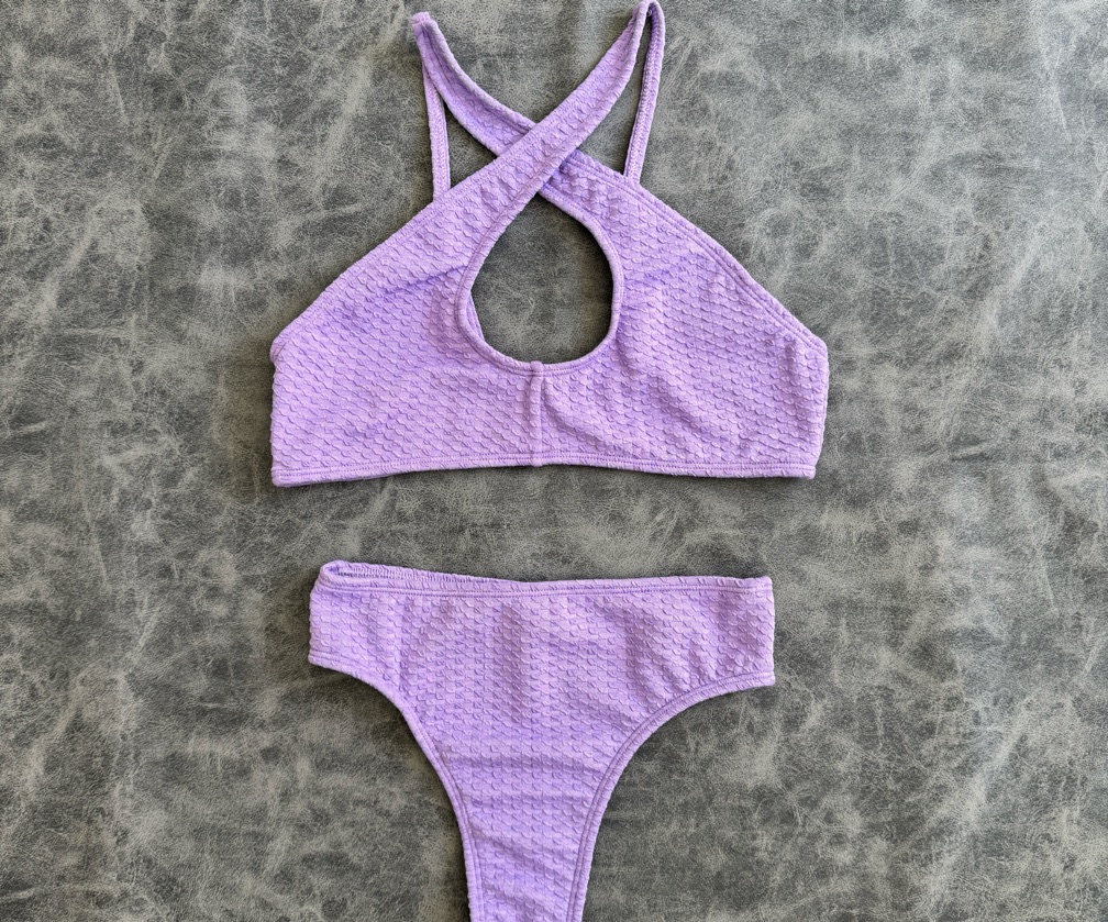 BIKINI CRUZ | Top cruzado + colaless tiro alto | Maui