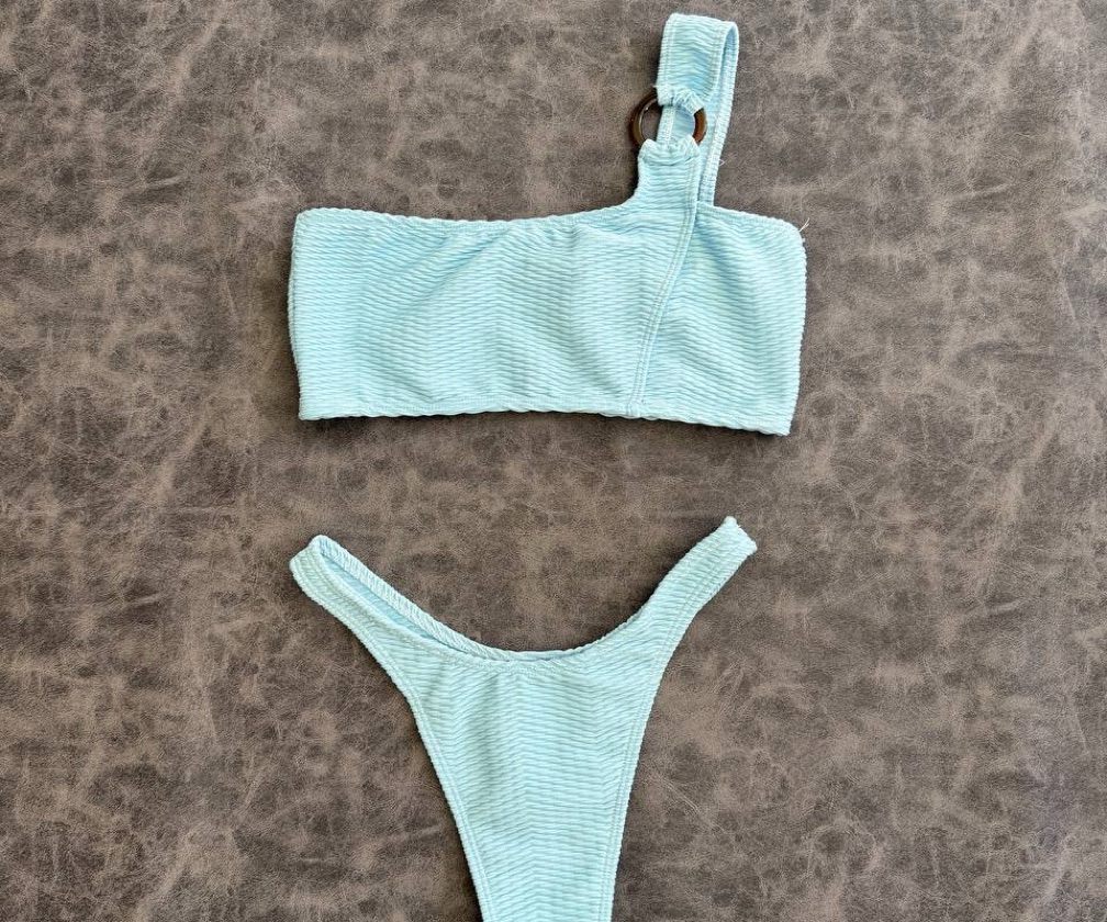 BIKINI ANDALUSIA | Un hombro + argolla | Colaless | AR8020