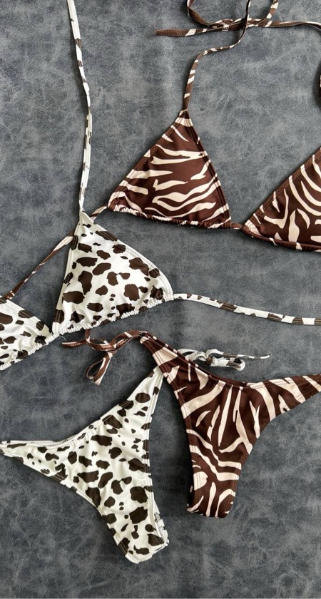 BIKINI ELSA | Top triángulo + colaless para atar
