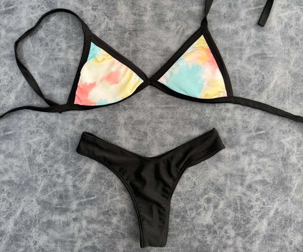 BIKINI OLIVIA | Triángulo estampado + colaless clásica | ARB8300