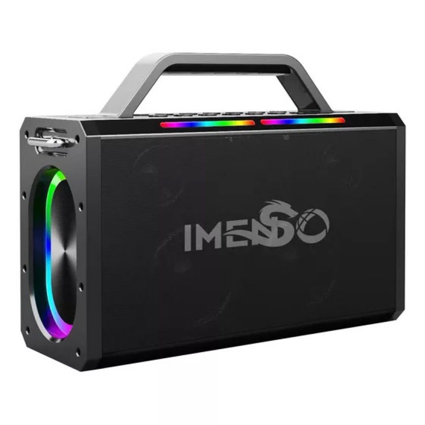 Caixa De Som Imenso X54 160w 24000mah Ipx4 Rgb C/ 2 Mic