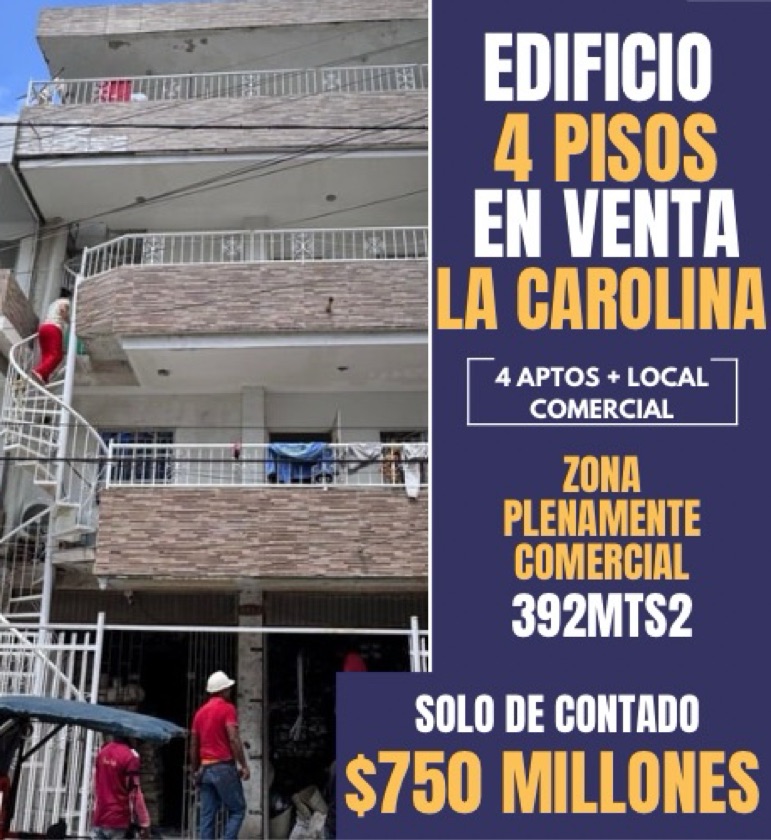 EDIFICIO 4 PISOS EN LA CAROLINA