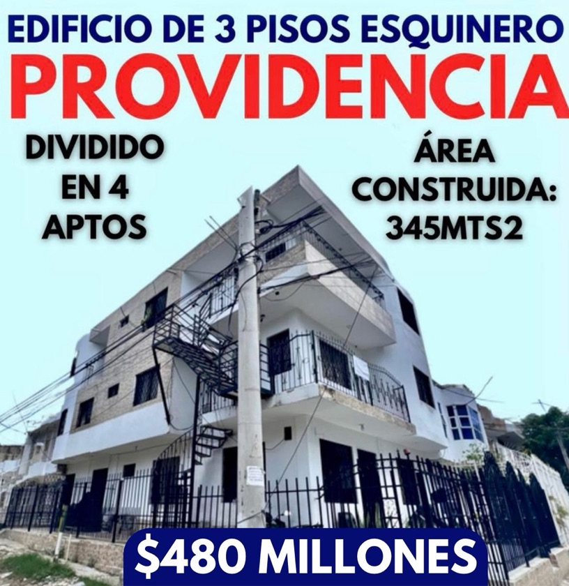 EDIFICIO DE 3 PISOS ESQUINERO EN PROVIDENCIA