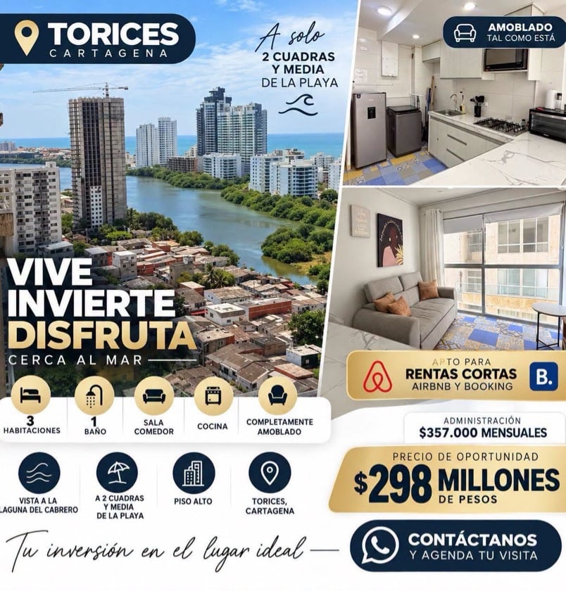 APARTAMENTO EN VENTA EN TORICES
