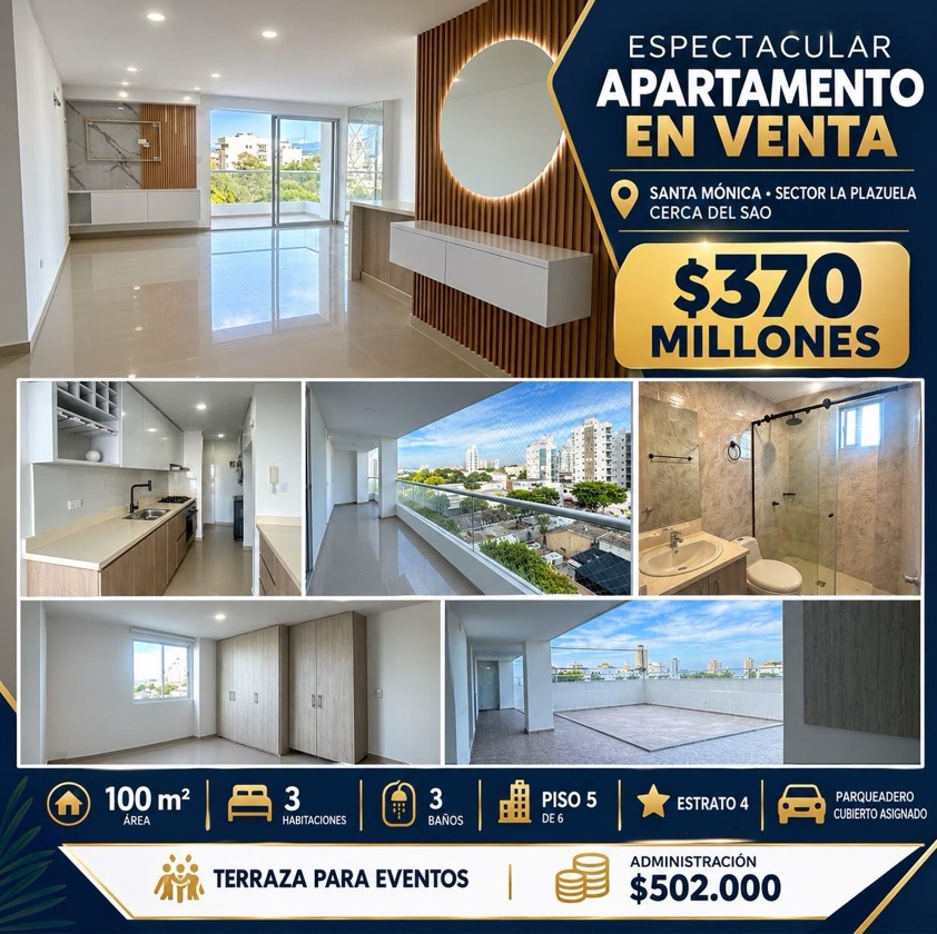 APTO EN VENTA EN SANTA MÓNICA