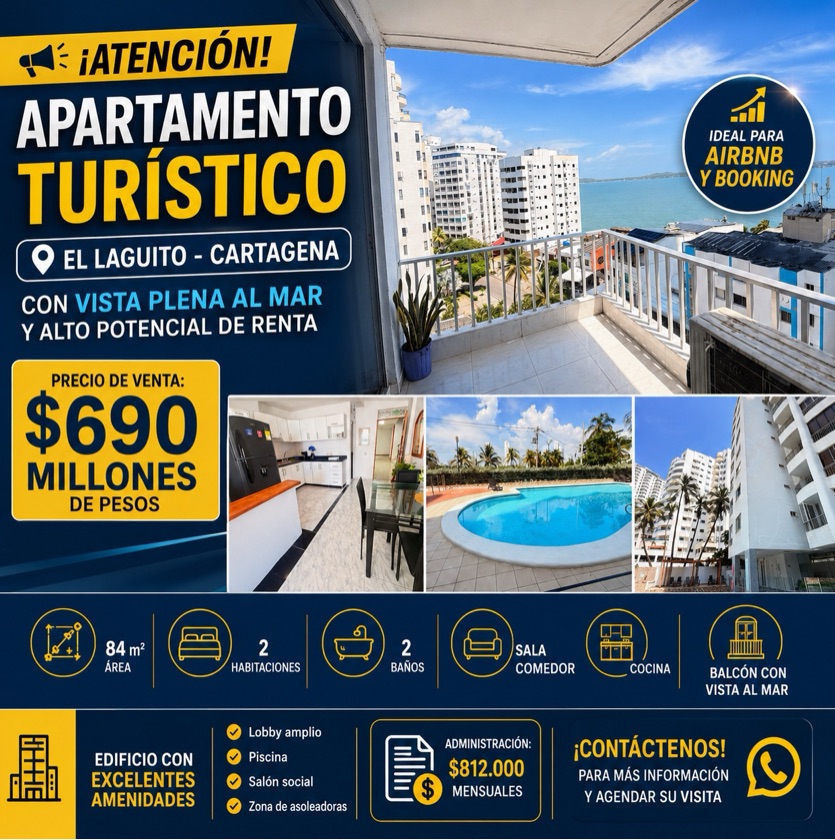 APTO TURÍSTICO EN VENTA EN EL LAGUITO