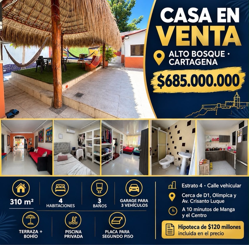 CASA EN VENTA EN ALTO BOSQUE