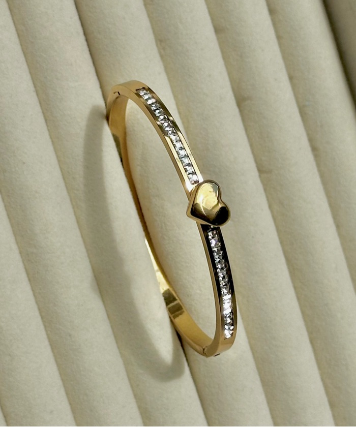 Bracelete heart golden