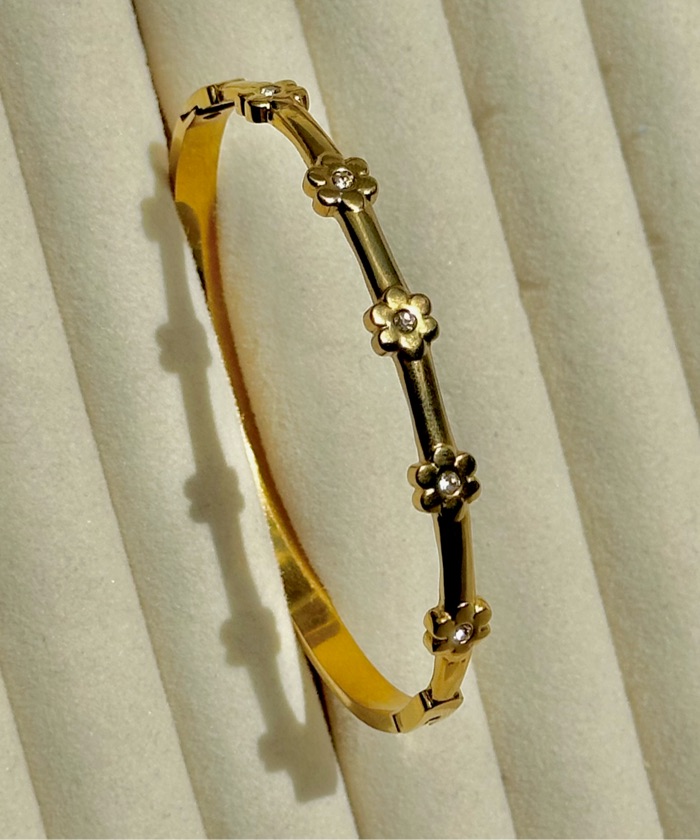 Bracelete Flower gold