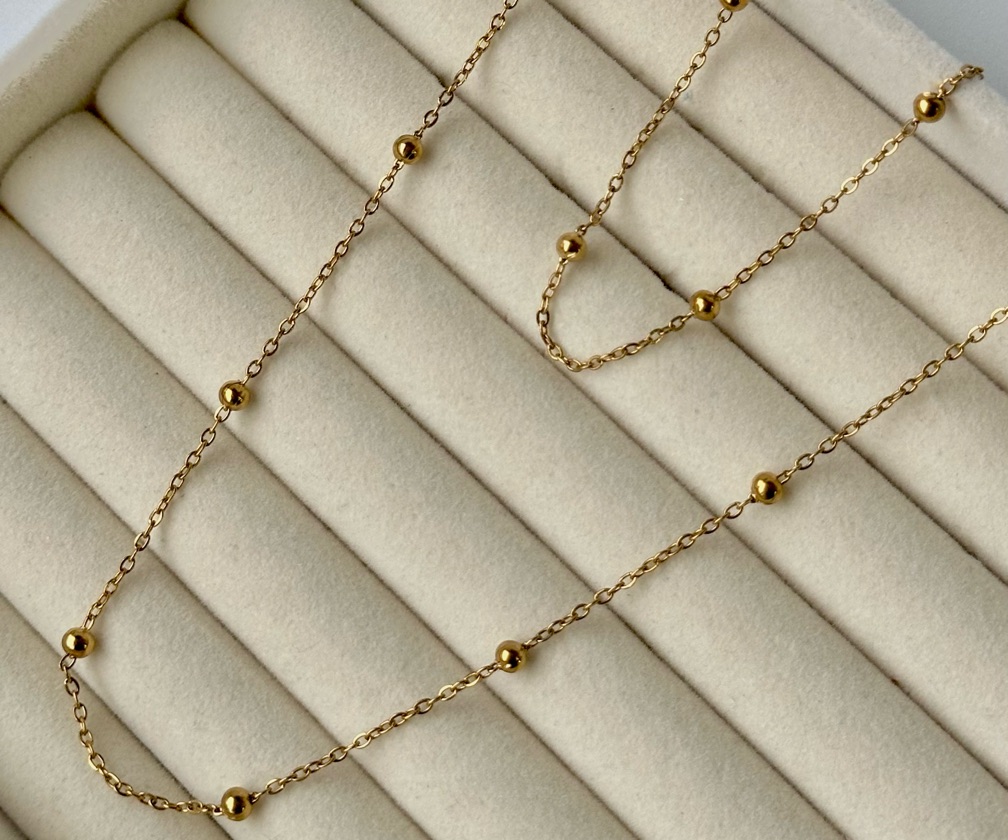 Conjunto colar alongado + pulseira