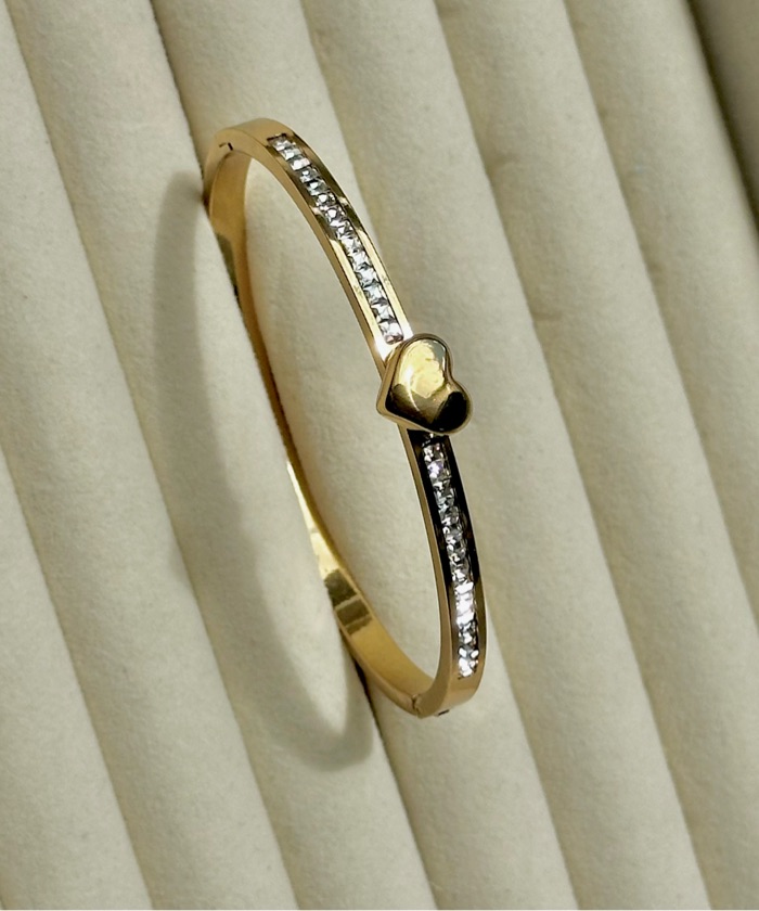 Bracelete heart golden