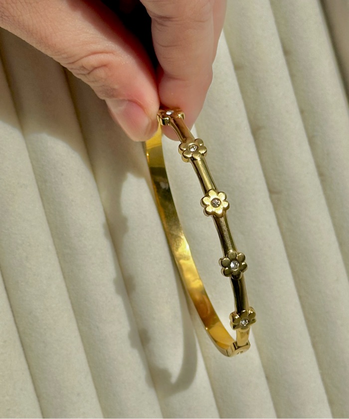 Bracelete Flower gold