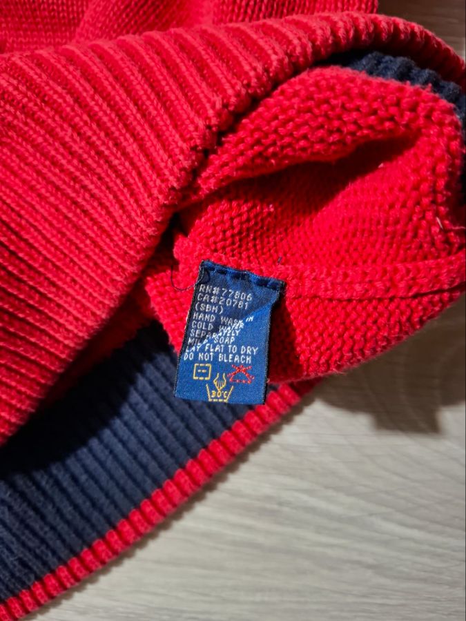 Tommy Hilfiger Vintage 90s Knit Sweater Red