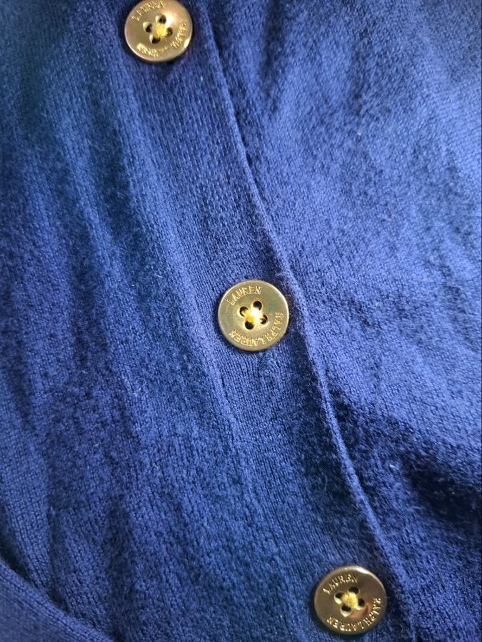 Lauren Ralph Lauren Navy Knit Cardigan