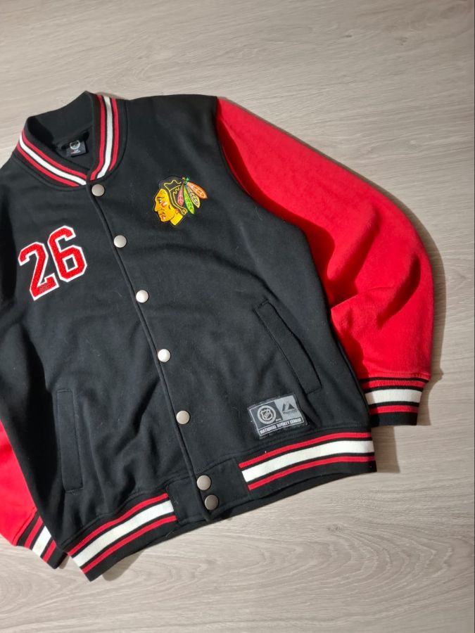 Chicago Blackhawks Northover Fleece Letterman Jacket