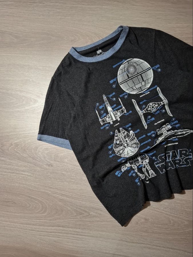 Disney Parks Star Wars Death Star Millennium Falcon T-shirt Tee