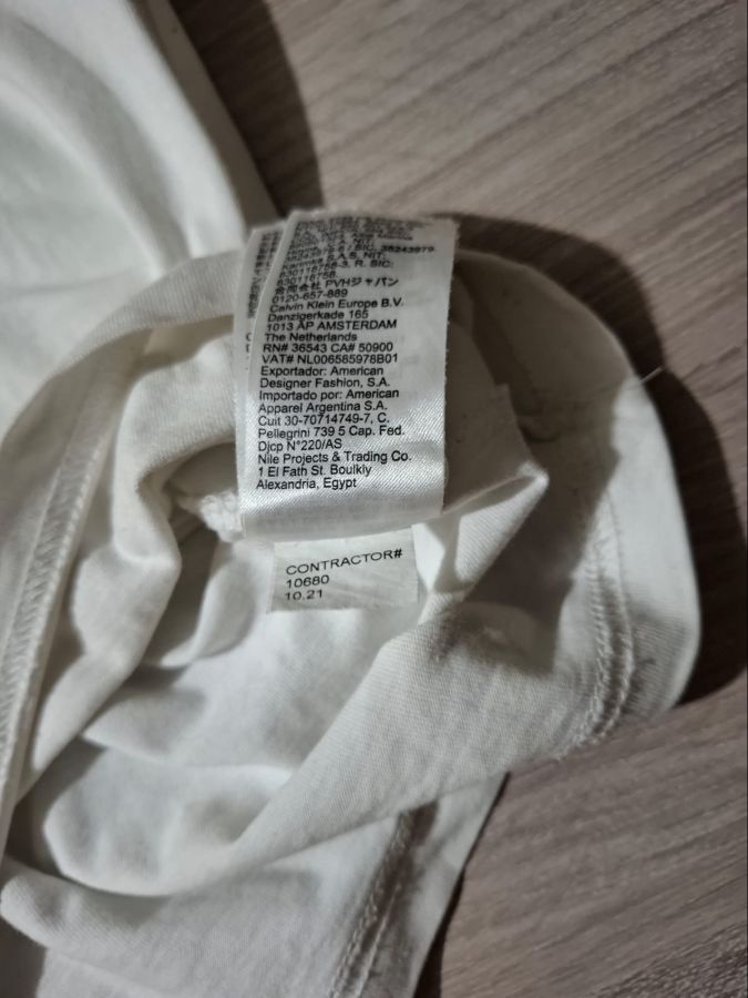 Calvin Klein Jeans White Logo Tape Polo