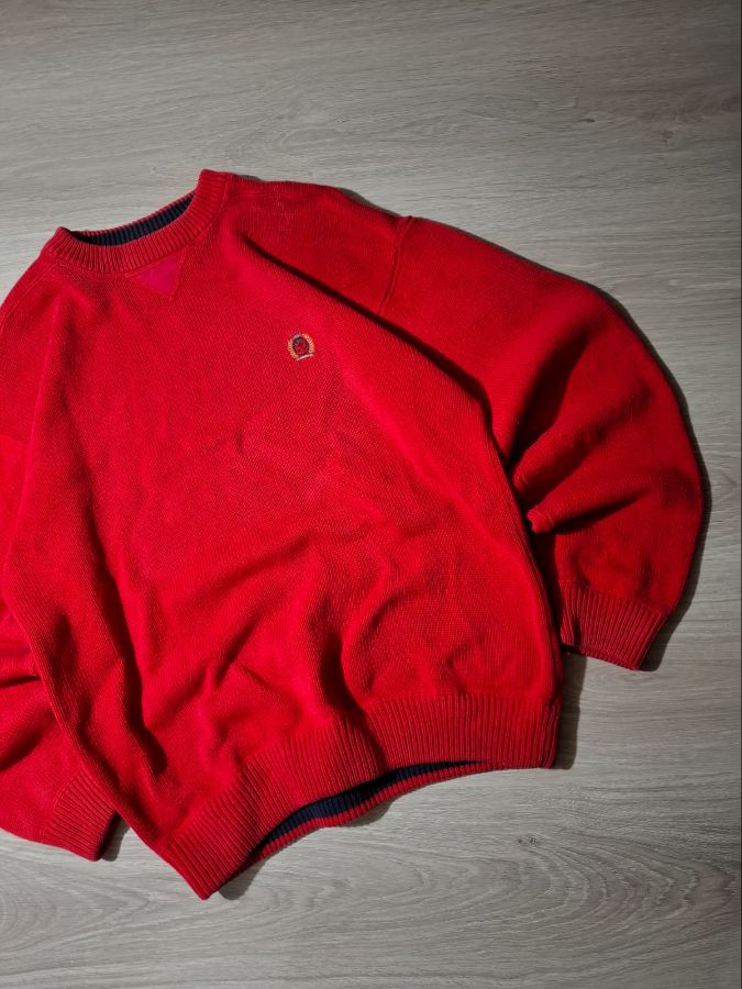 Tommy Hilfiger Vintage 90s Knit Sweater Red