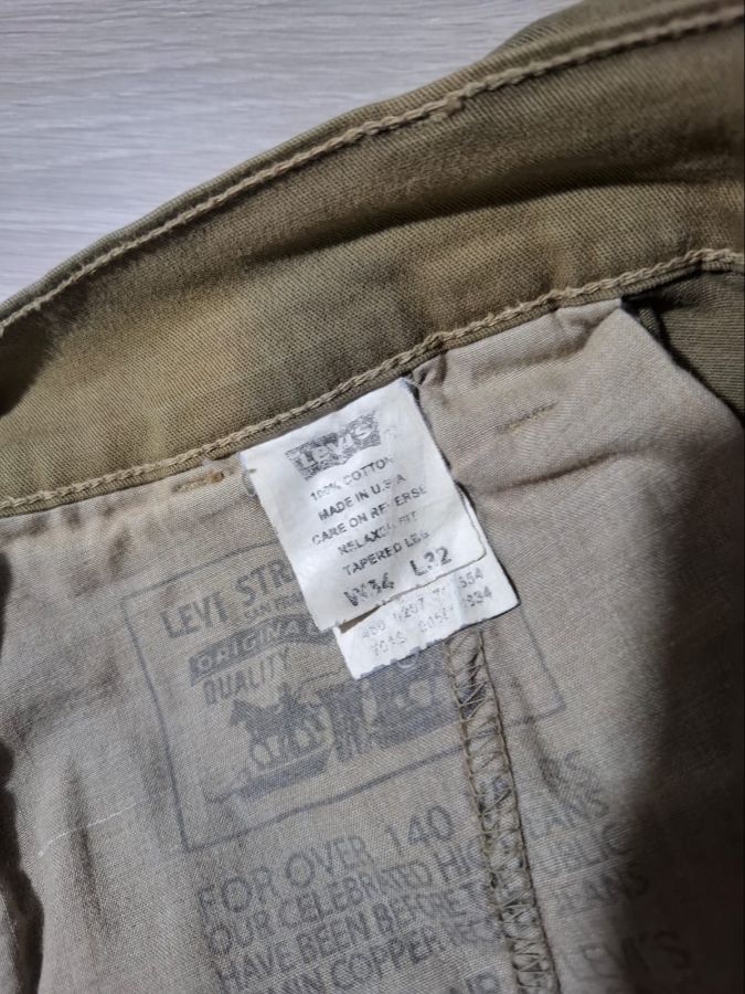 Levi Strauss & Co. Olive Canvas Workwear Pants
