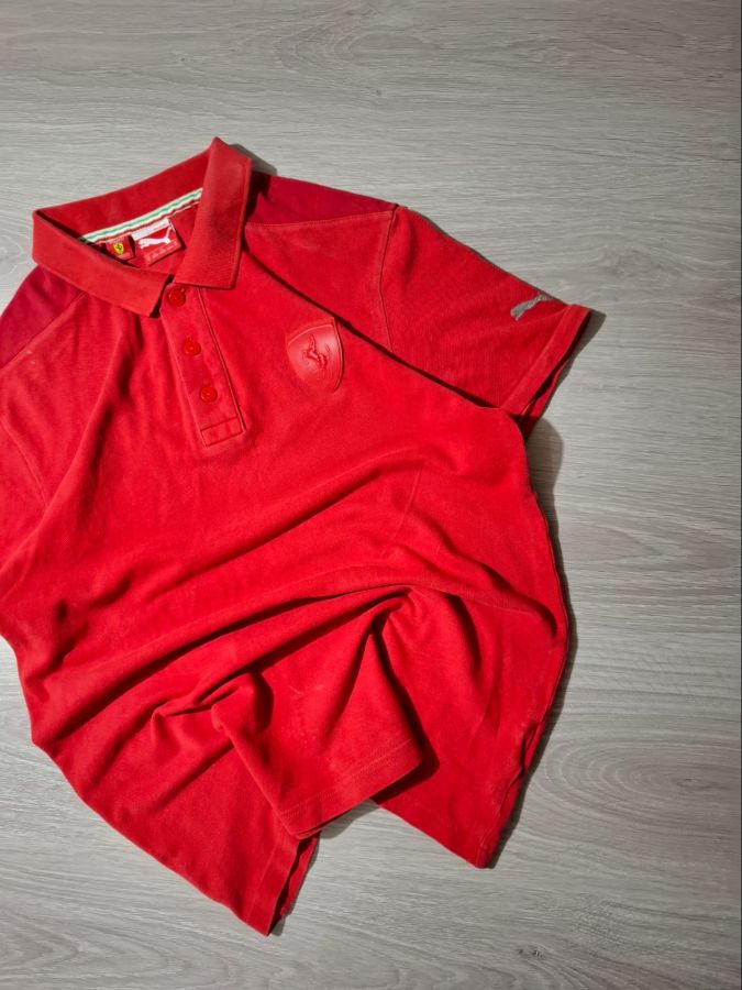 Puma Ferrari Tonal Red Polo