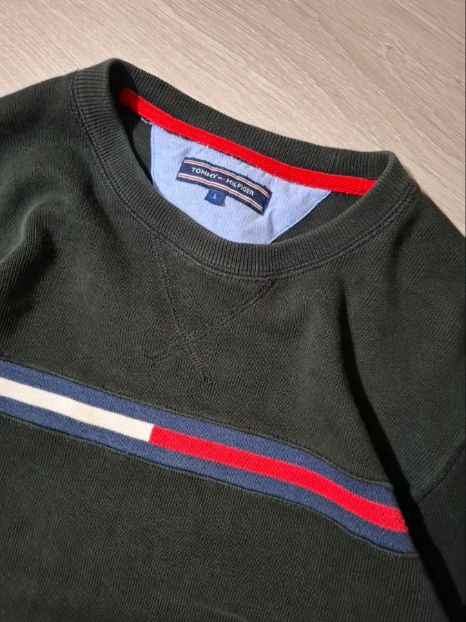 Tommy Hilfiger Black Flag Stripe Sweater