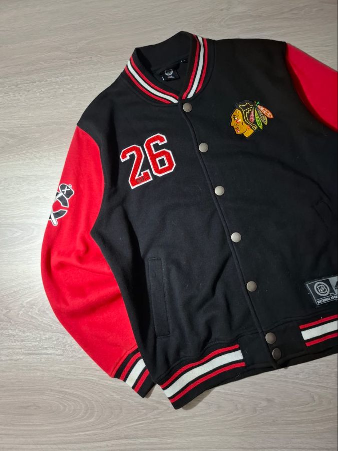 Chicago Blackhawks Northover Fleece Letterman Jacket