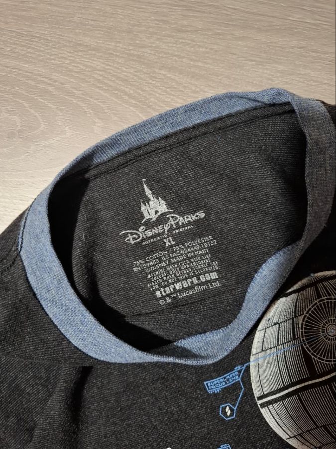 Disney Parks Star Wars Death Star Millennium Falcon T-shirt Tee