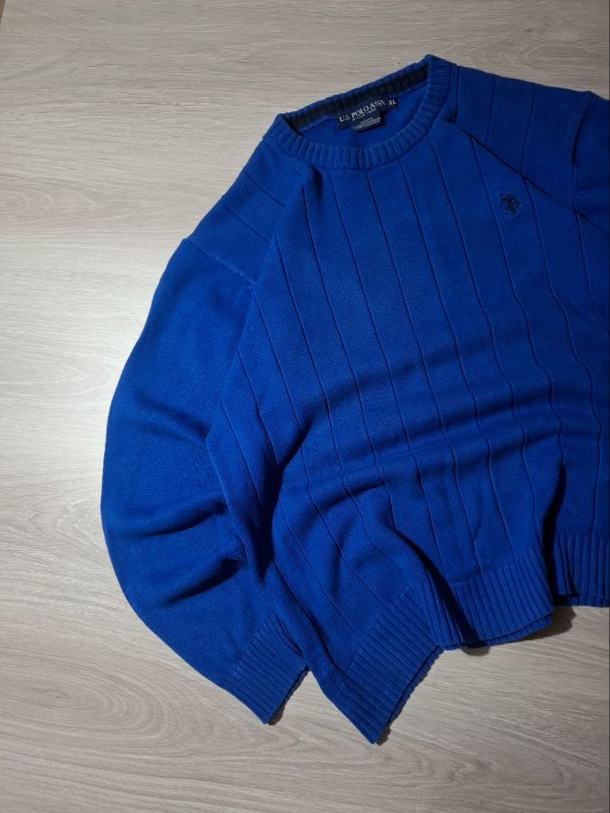 U.S. Polo Assn. Royal Blue Crewneck Knit Sweater