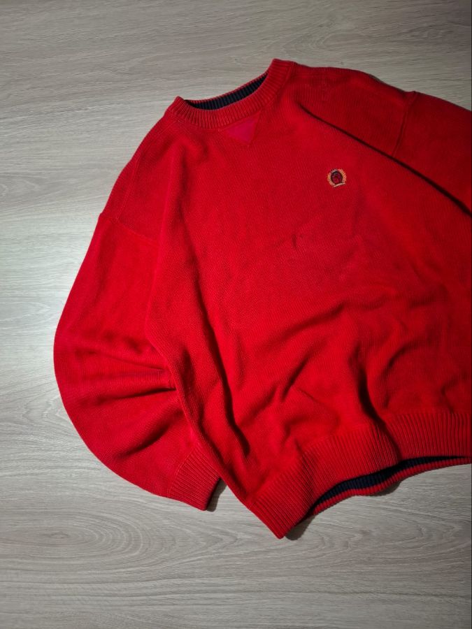 Tommy Hilfiger Vintage 90s Knit Sweater Red