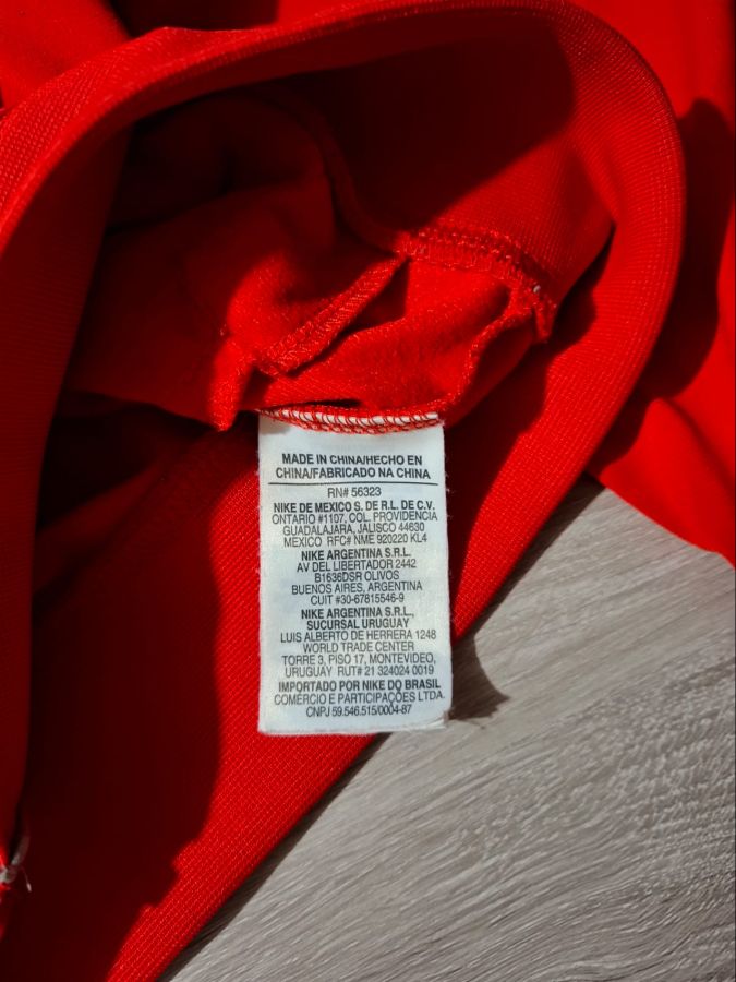 Vintage Y2K Nike Red Track Jacket Blue Tag