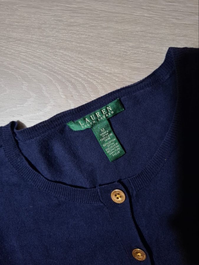 Lauren Ralph Lauren Navy Knit Cardigan