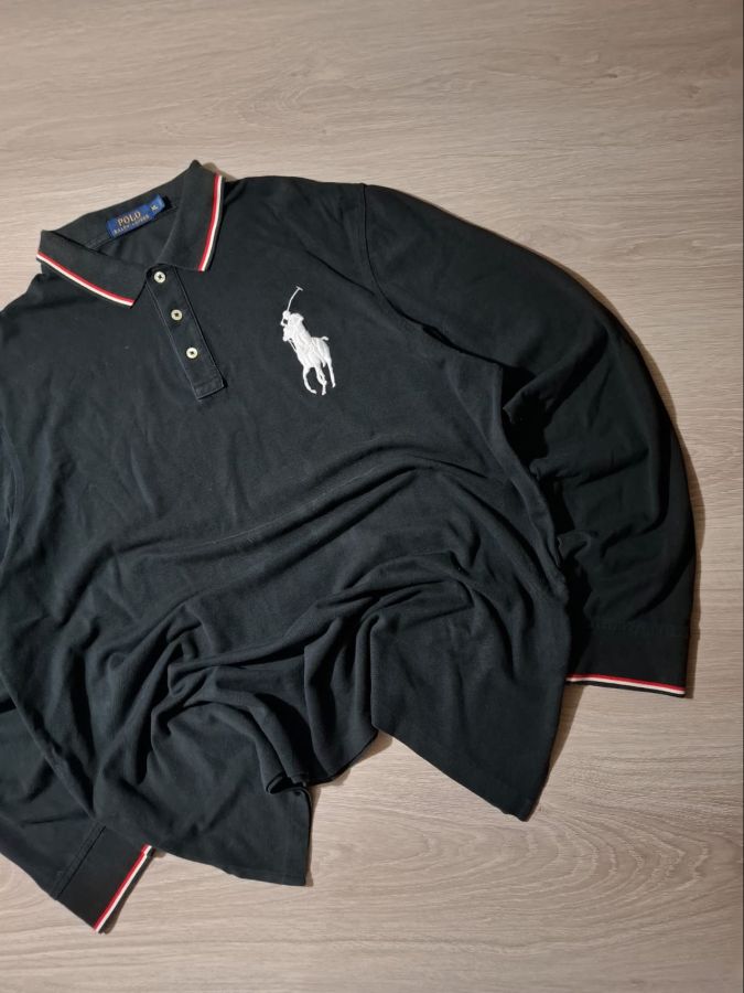 Polo Ralph Lauren Black Long Sleeve Classic Collar Shirt