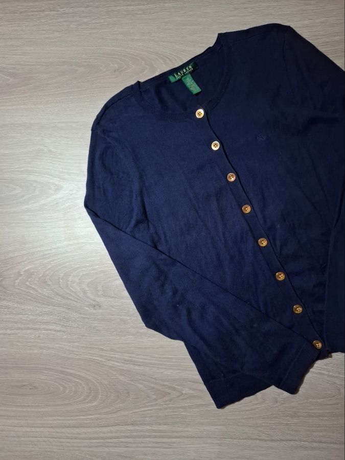 Lauren Ralph Lauren Navy Knit Cardigan