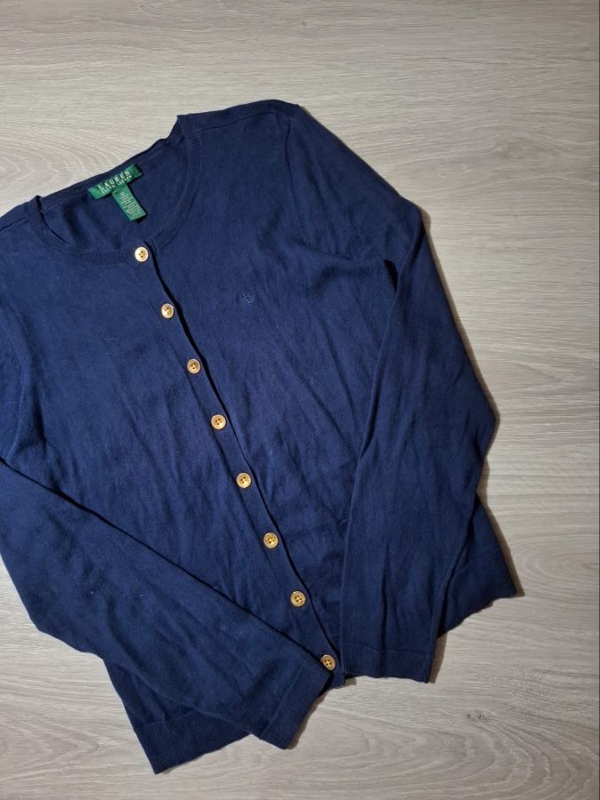 Lauren Ralph Lauren Navy Knit Cardigan