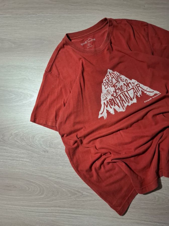 Eddie Bauer Breathe The Fresh Mountain Air T-shirt Tee