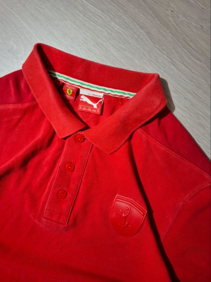 Puma Ferrari Tonal Red Polo