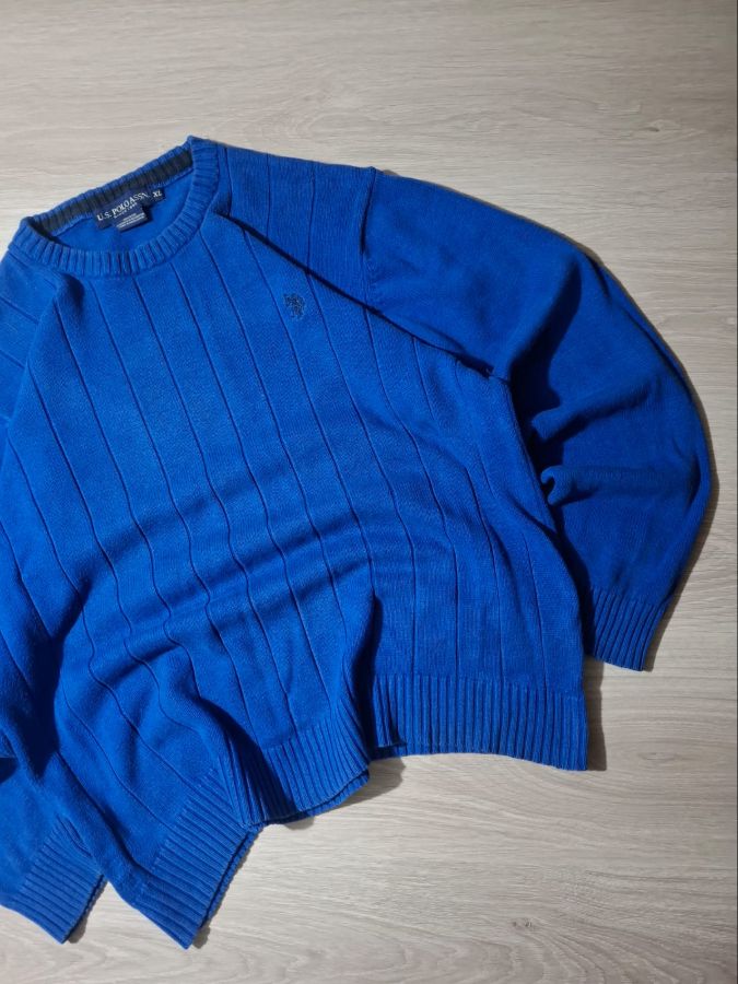 U.S. Polo Assn. Royal Blue Crewneck Knit Sweater