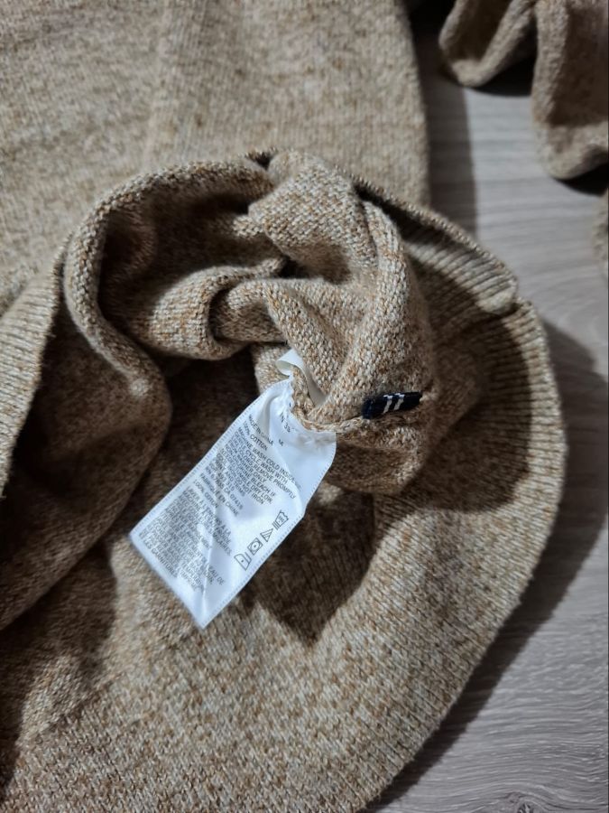Nautica V-Neck Knit Sweater Oatmeal / Beig