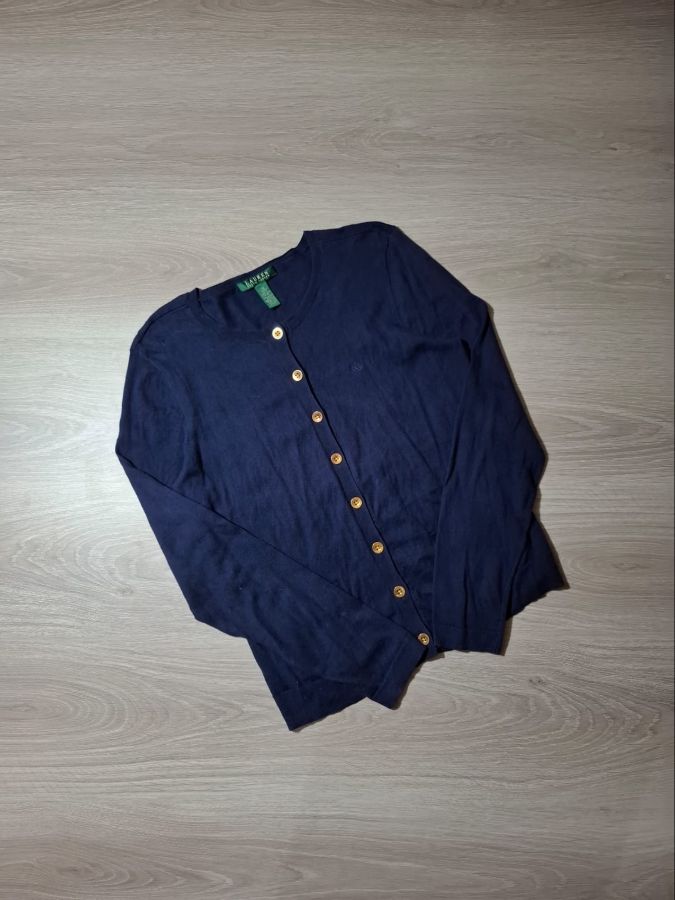 Lauren Ralph Lauren Navy Knit Cardigan