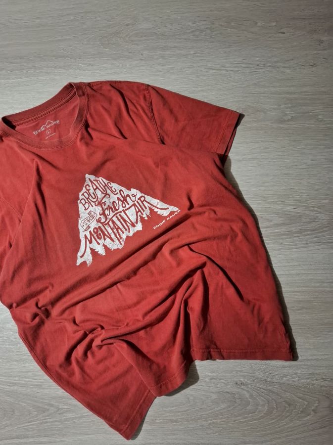 Eddie Bauer Breathe The Fresh Mountain Air T-shirt Tee